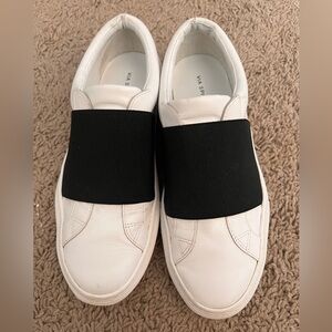 Via spiga leather slip on tennis shoes